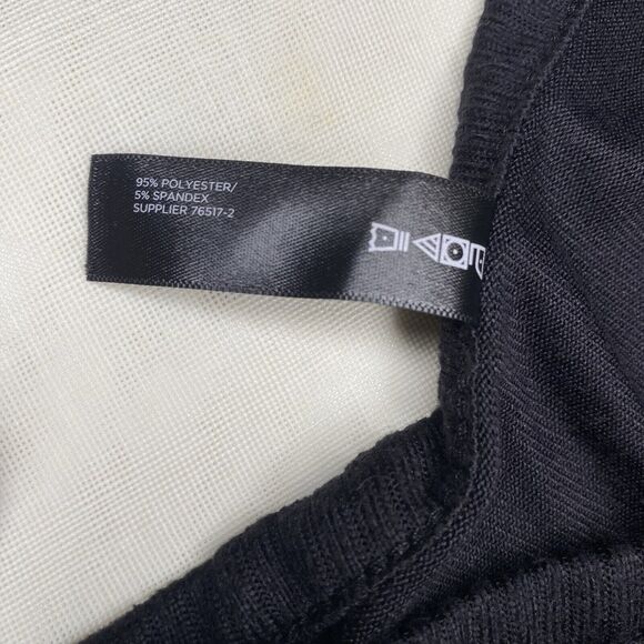 AMBRIELLE Sleepwear Shirt Long Sleeve Graphic Loungewear Womens S Black Gold - Picture 8 of 9